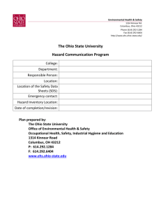 The Ohio State University Hazard Communication Program