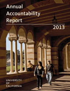 UC Annual Accountability Report 2013