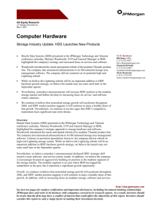 Computer Hardware - Hitachi Data Systems