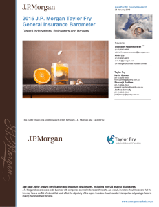 2015 J.P. Morgan Taylor Fry General Insurance Barometer