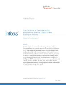 Infosys - Enterprise Product Management | Communication Services