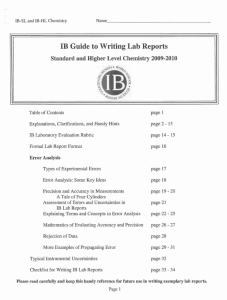Lab Report Guide
