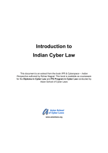 Introduction to Indian Cyber Law