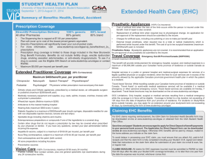 Extended Health Care (EHC)