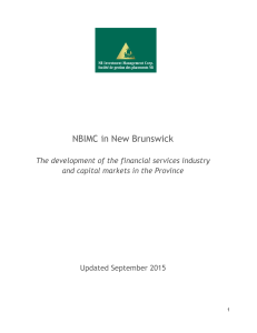 NBIMC in New Brunswick