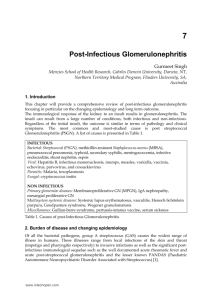 Post-Infectious Glomerulonephritis