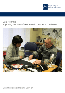 Care planning: improving the lives of people with long term conditions