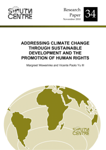 Research Paper ADDRESSING CLIMATE CHANGE THROUGH