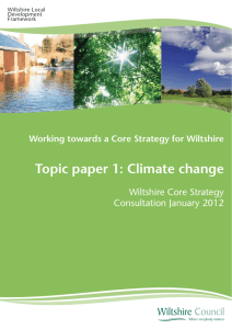 Topic paper 1: Climate change