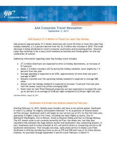 08/31/2011 - AAA Corporate Travel Services