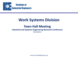 Work Systems Design - Institute of Industrial Engineers