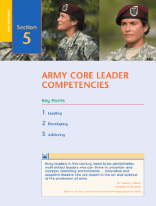 Army Core Leader Competencies