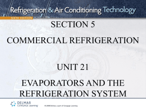 section 5 commercial refrigeration unit 21 evaporators