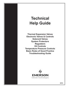Technical Help Guide - Emerson Climate Technologies