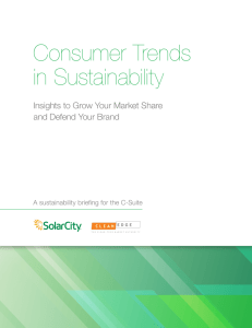 Consumer Trends in Sustainability