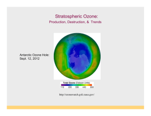 Stratospheric Ozone: