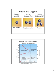 Ozone and Oxygen - Atmospheric Sciences