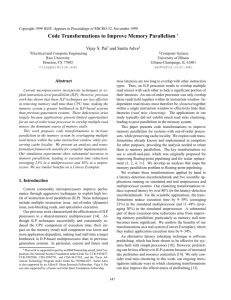 Code Transformations to Improve Memory Parallelism