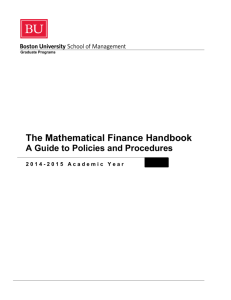 MSMF Handbook 2014-2015 - Questrom World