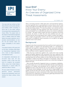 An Overview of Organized Crime Threat Assessments