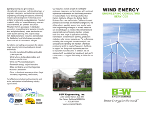 wind energy - BEW Engineering