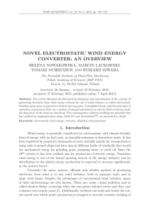 novel electrostatic wind energy converter: an overview