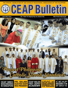April to June - Catholic Educational Association of the Philippines
