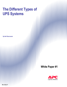 The Different Types of UPS Systems