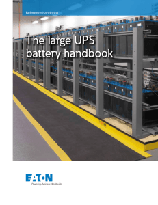 The large UPS battery handbook