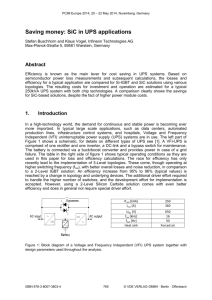 Saving money: SiC in UPS applications