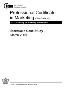 Assessing the Marketing Environment Case Study