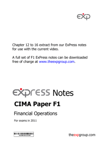 CIMA Paper F1 - The ExP Group