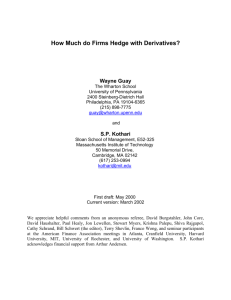 How Much do Firms Hedge with Derivatives?