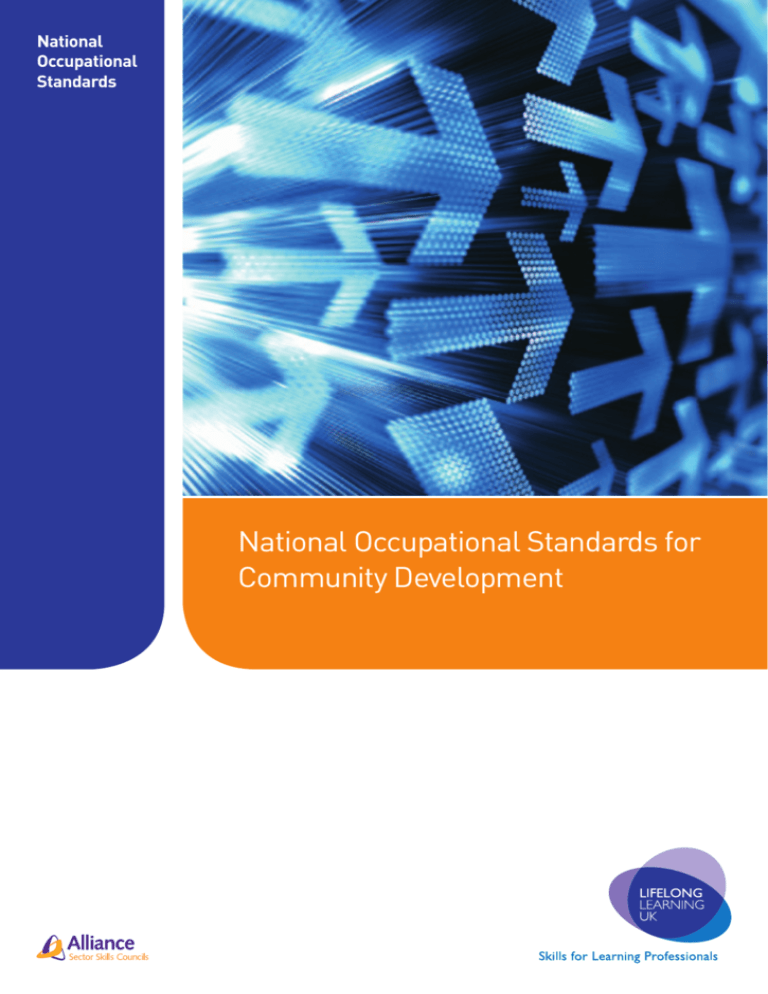 National Occupational Standards For Community Development