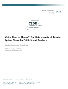 Which Plan to Choose? The Determinants of Pension System