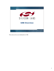 USB Overview - Silicon Labs