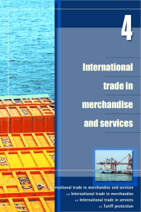 International trade in merchandise and services