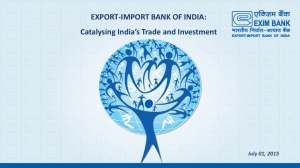 India's International Trade - Export