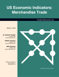 US Economic Indicators: Merchandise Trade