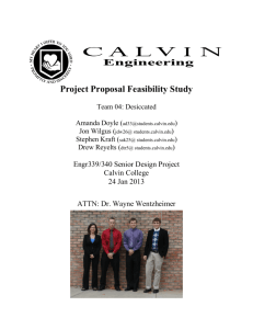 Project Proposal Feasibility Study