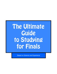 Finals Study Guide