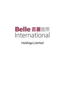 Belle International Holdings Limited is footwear, sportswear