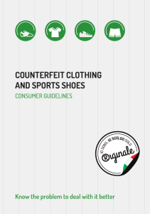 COUNTERFEIT CLOTHING AND SPORTS SHOES