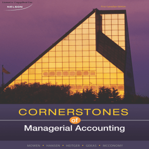 CDN ED Cornerstones of Managerial Accounting