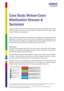 Case Study: Molson Coors Mobilisation Stresses & Successes