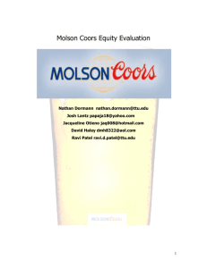 Molson Coors Equity Evaluation