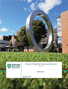 School of Health & Community Services