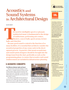 Acousticsand Sound Systems in Architectural Design