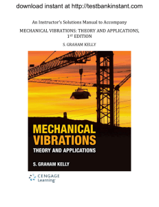 Free sample of Solution Manual for Mechanical