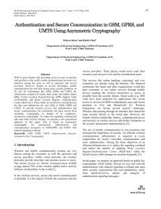 Authentication and Secure Communication in GSM, GPRS, and